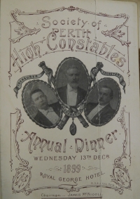 Dinner Menu 1899